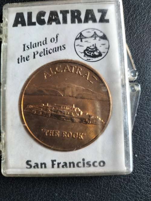 Vintage Alcatraz ` The Rock` Prison Medal/ Token Copper