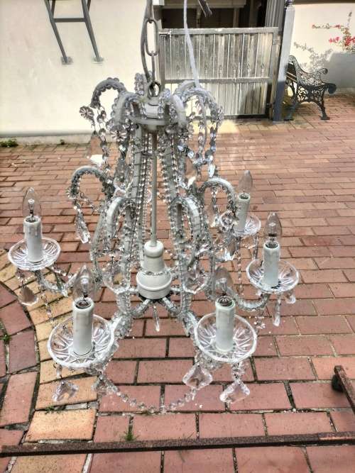 Stunning 6 Arm Crystal Chandelier