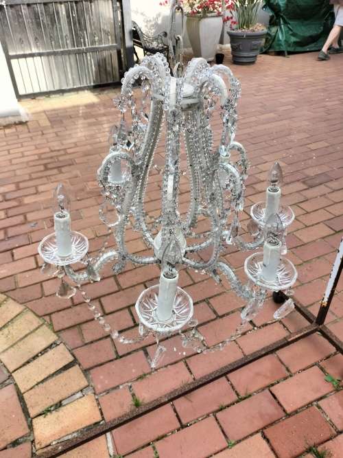 Stunning 6 Arm Crystal Chandelier