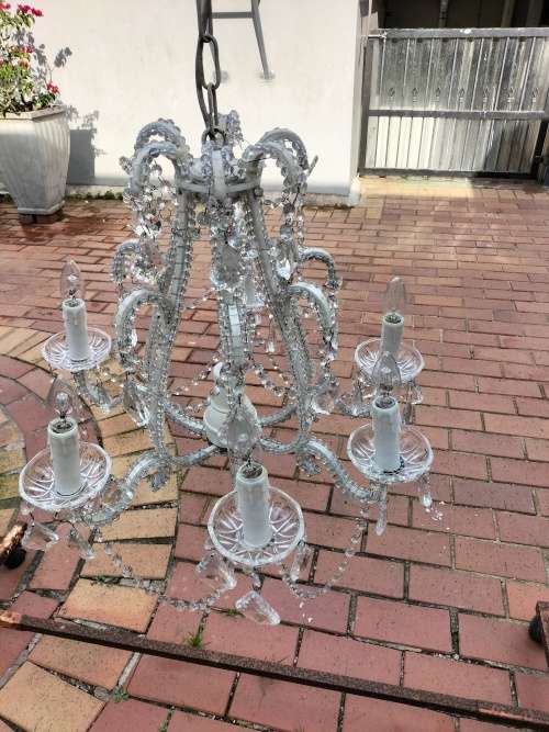 Stunning 6 Arm Crystal Chandelier