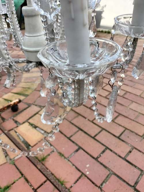 Stunning 6 Arm Crystal Chandelier