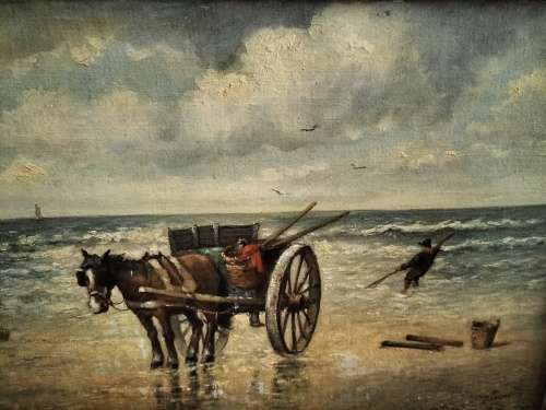 Framed Painting Seascape by Anton Phyanders