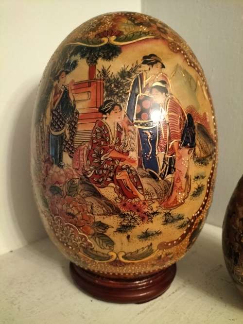 Japanese Satsuma Decorative Eggs