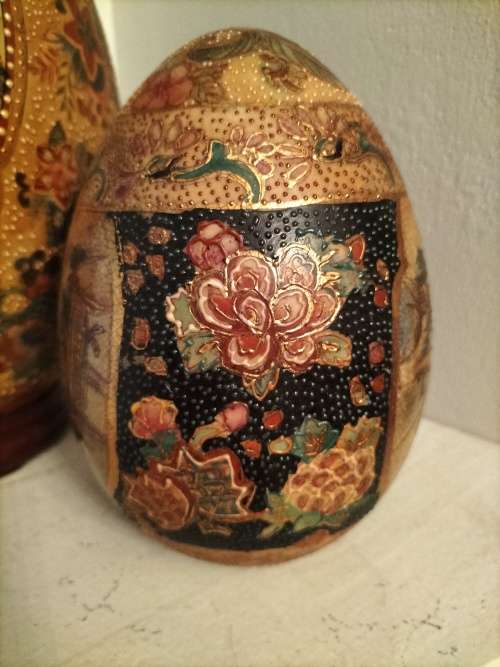 Japanese Satsuma Decorative Eggs