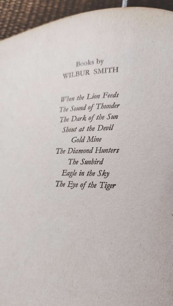 First Edition Wilbur Smith  - The Eye Of The Tiger