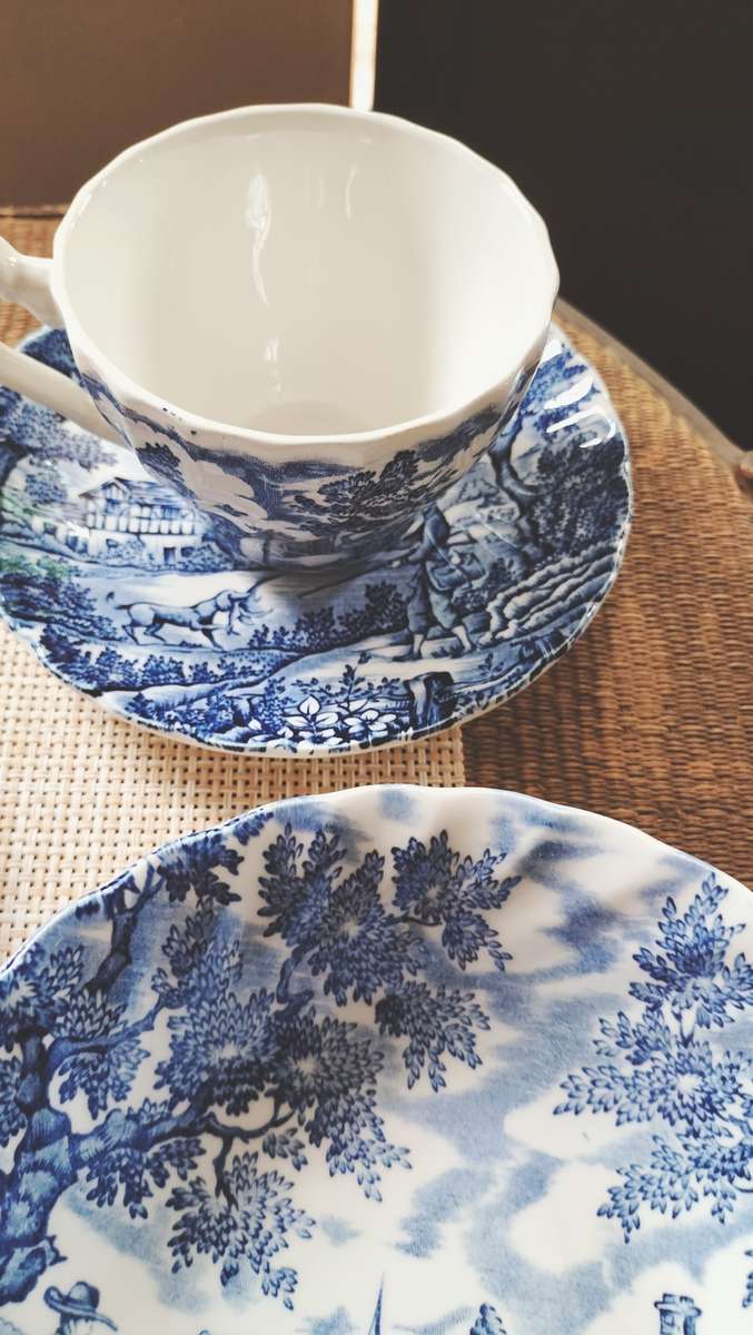 Myott Hand Engraved Dinner Service - The Hunter X 36 pieces