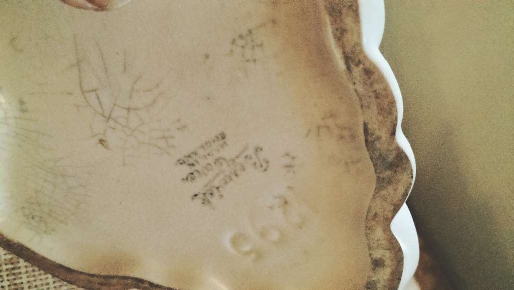 Art Deco Beswick White Cornopia Vase