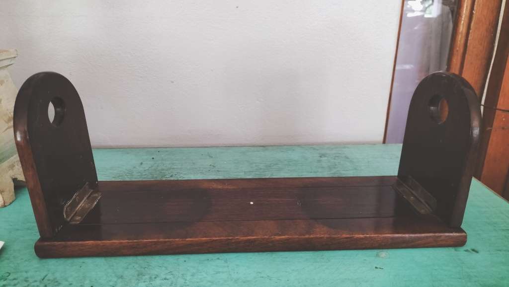 Chinese Wood Slide Book Case