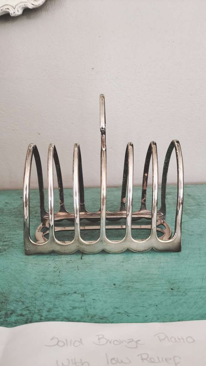 Antique Silver Plated Toast Rack