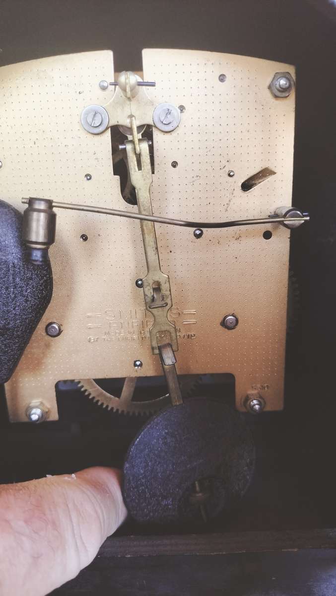 Art Deco Style Smith Enfield Mantle Wooden Clock