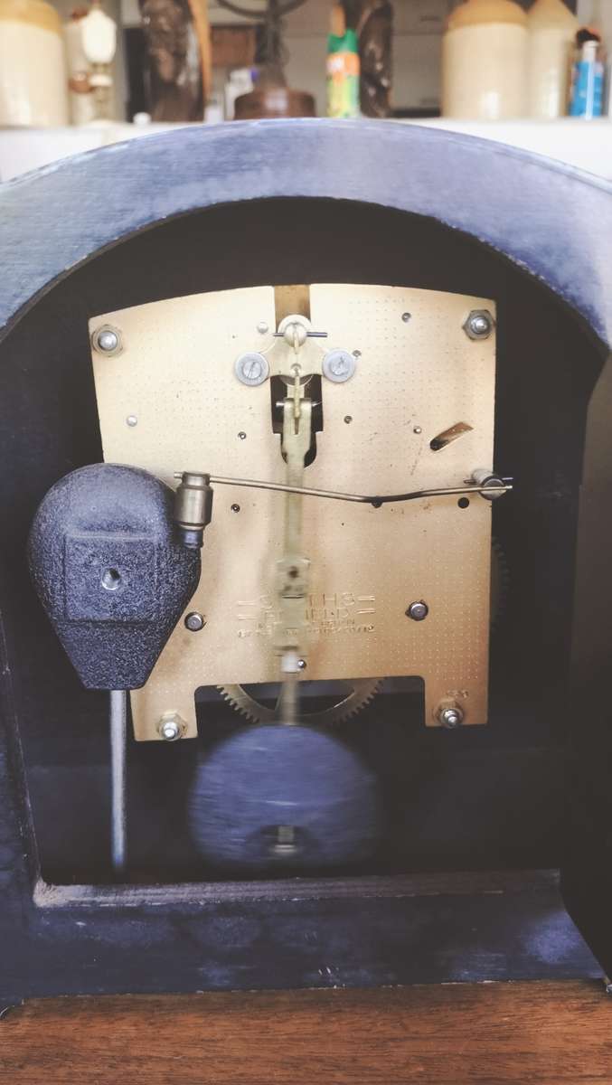 Art Deco Style Smith Enfield Mantle Wooden Clock