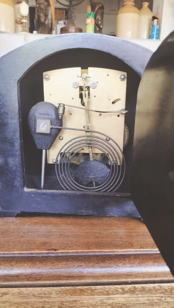 Art Deco Style Smith Enfield Mantle Wooden Clock