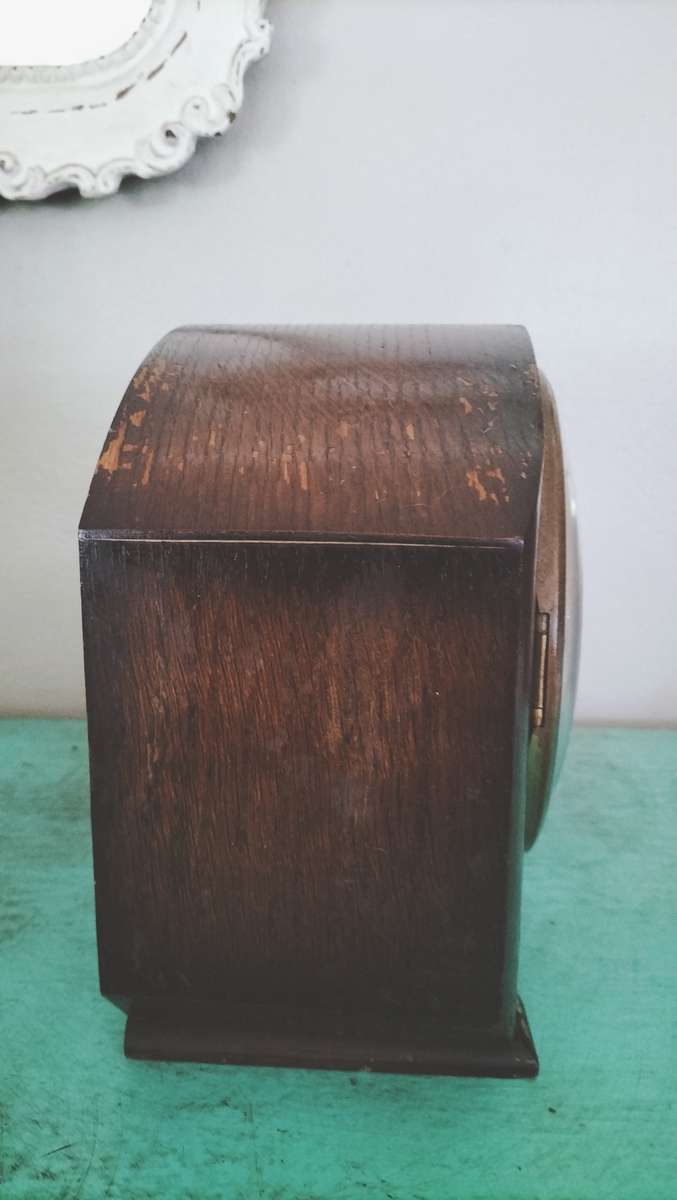 Art Deco Style Smith Enfield Mantle Wooden Clock