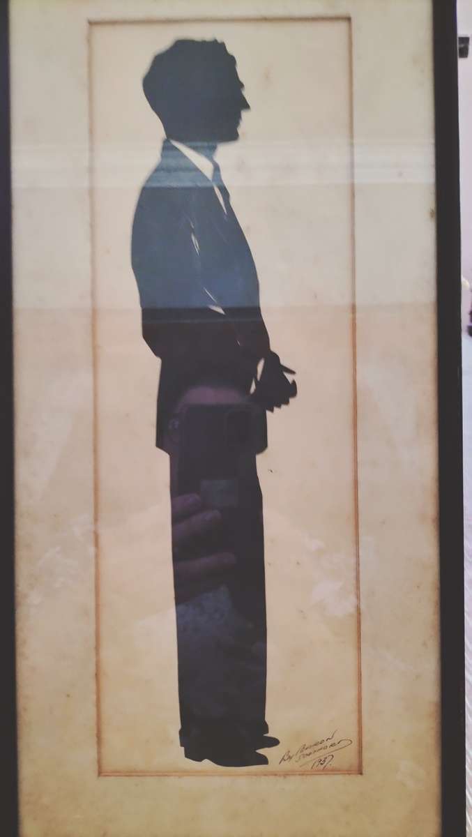 Silhouette of a Man by Baron Scotford dated 1937