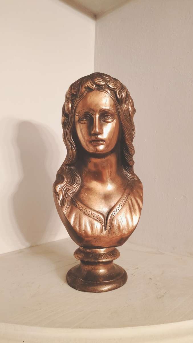 Goddess of Flora Metal Bust