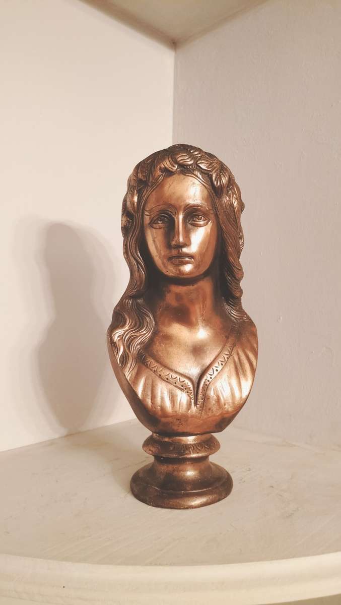 Goddess of Flora Metal Bust