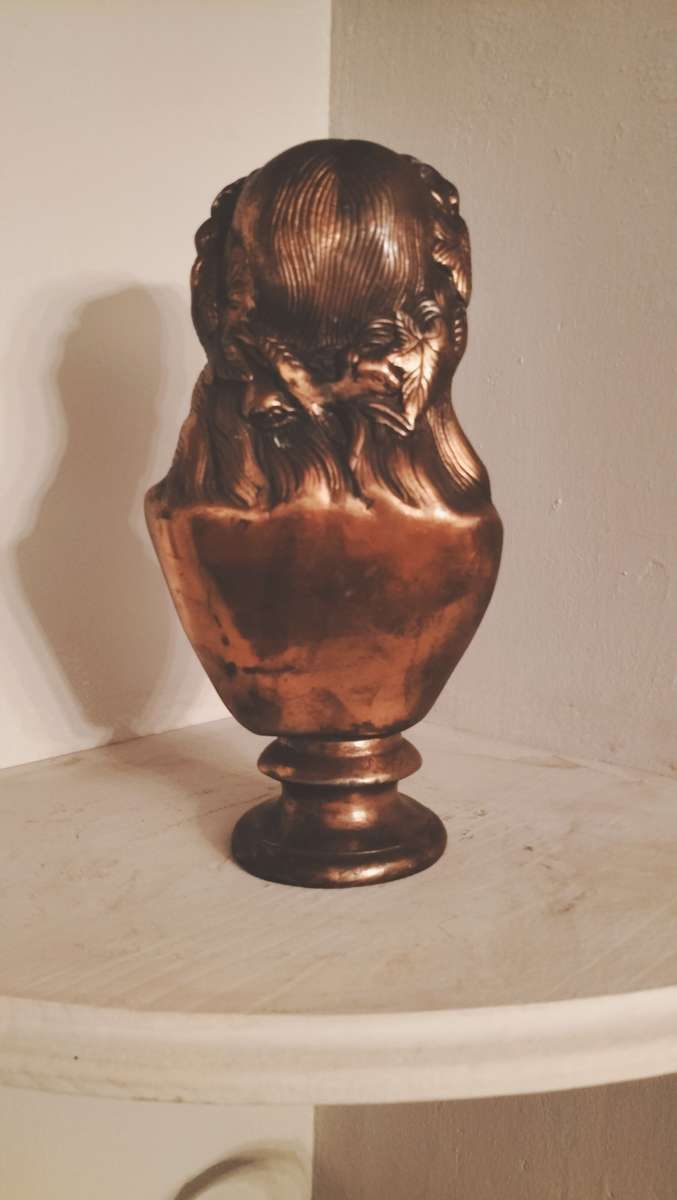 Goddess of Flora Metal Bust