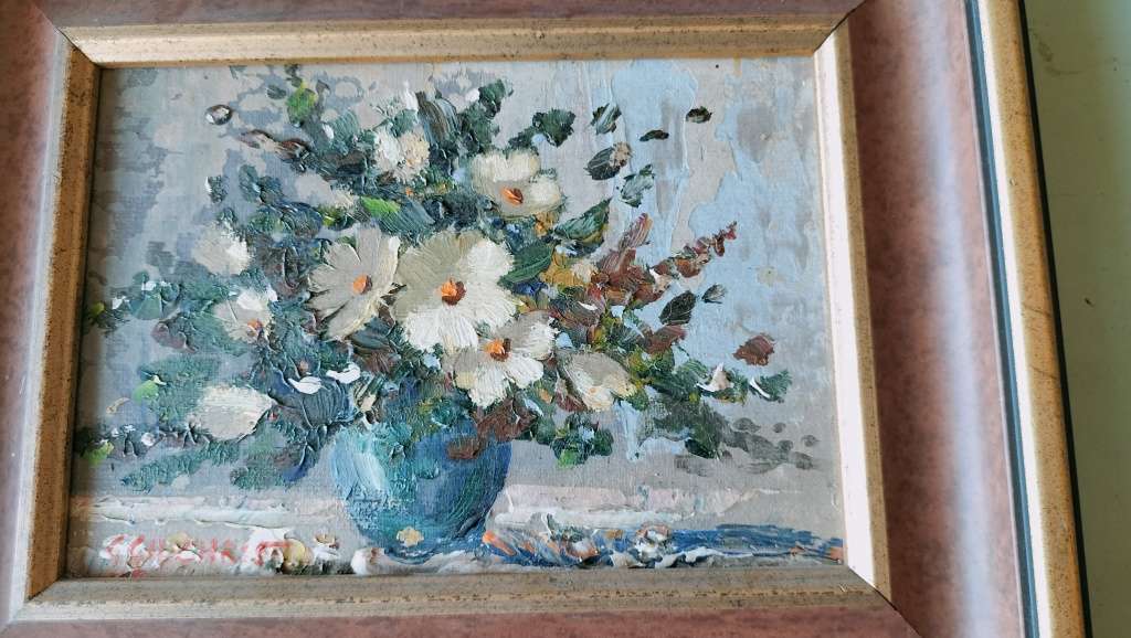 Gill Gilchrist  SA Artist Bowl of Cosmos