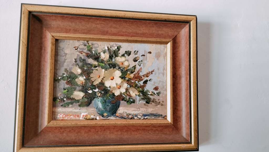 Gill Gilchrist  SA Artist Bowl of Cosmos