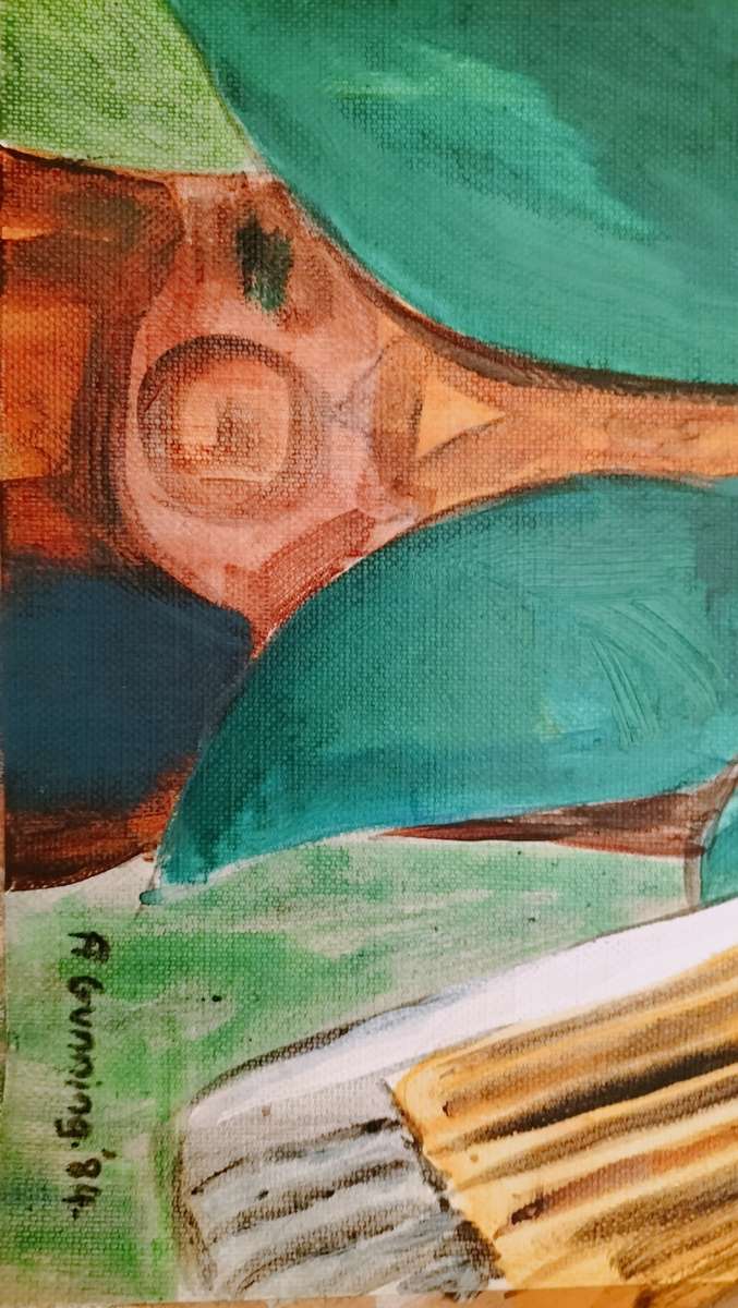 Painting by A Gunning  of A  Bird