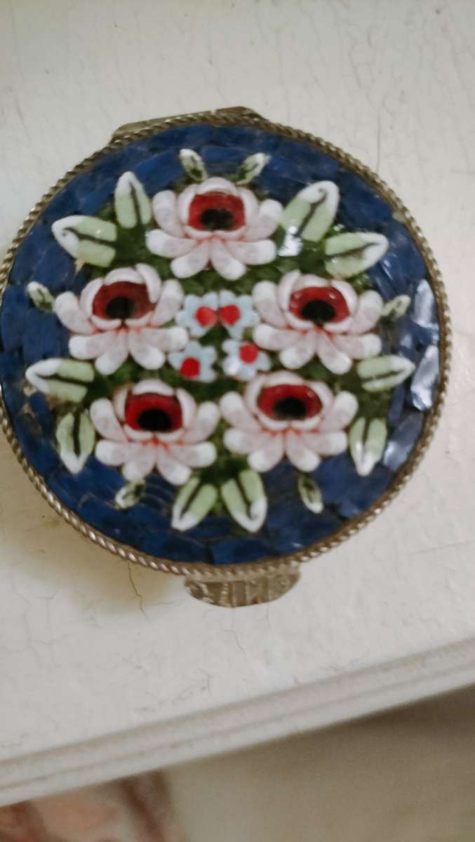 Micro Mosaic Florentine Pill Box