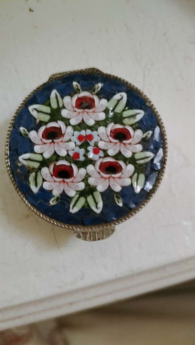Micro Mosaic Florentine Pill Box