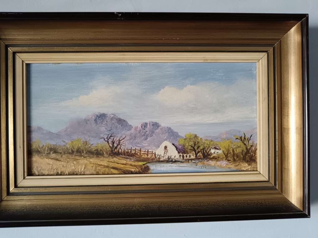 Cape Dutch Framed Painting