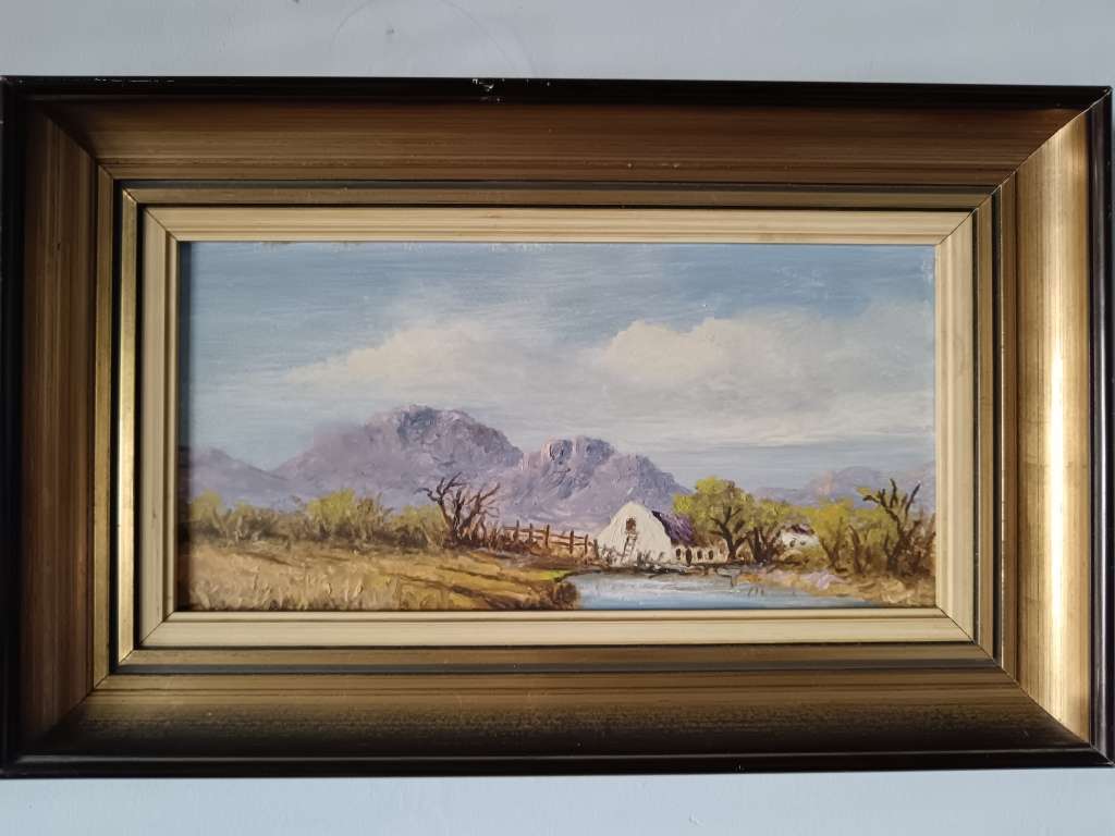 Cape Dutch Framed Painting