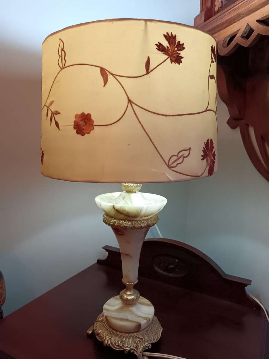 Marble Lamp Excl Shade