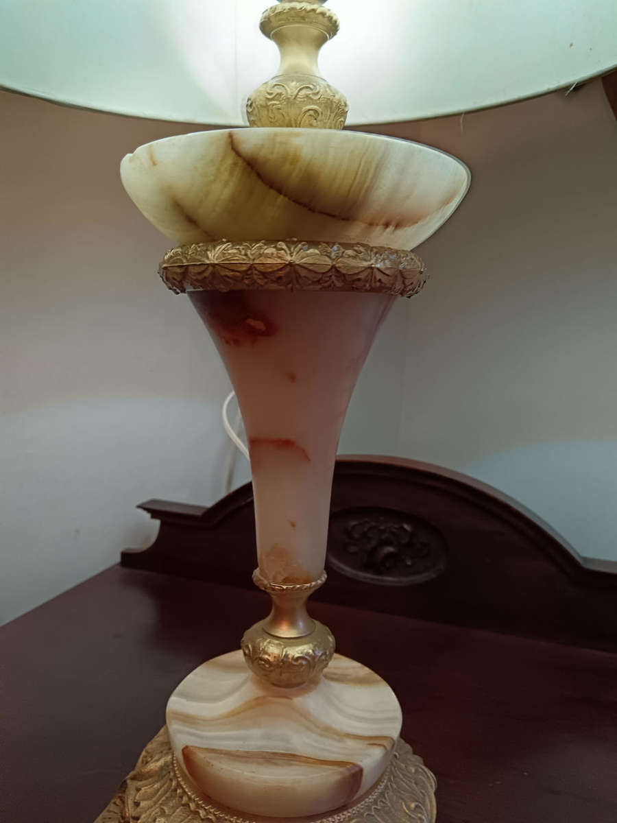 Marble Lamp Excl Shade