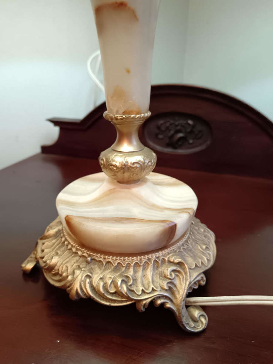 Marble Lamp Excl Shade