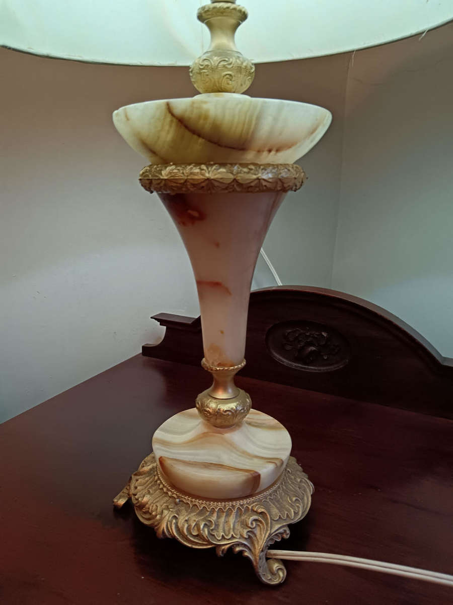 Marble Lamp Excl Shade