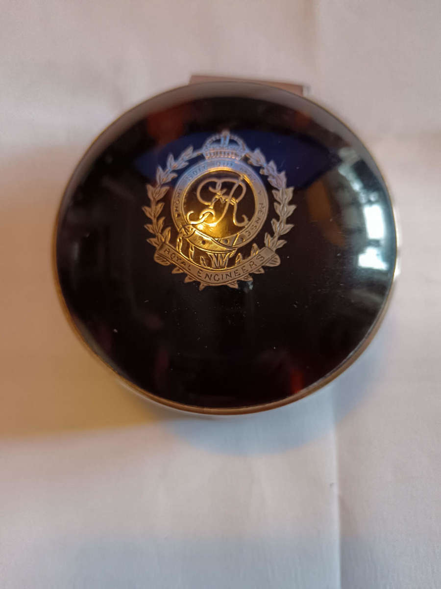 Victorian Birmingham Silver & Tortoise Shell Royal Engineers Case