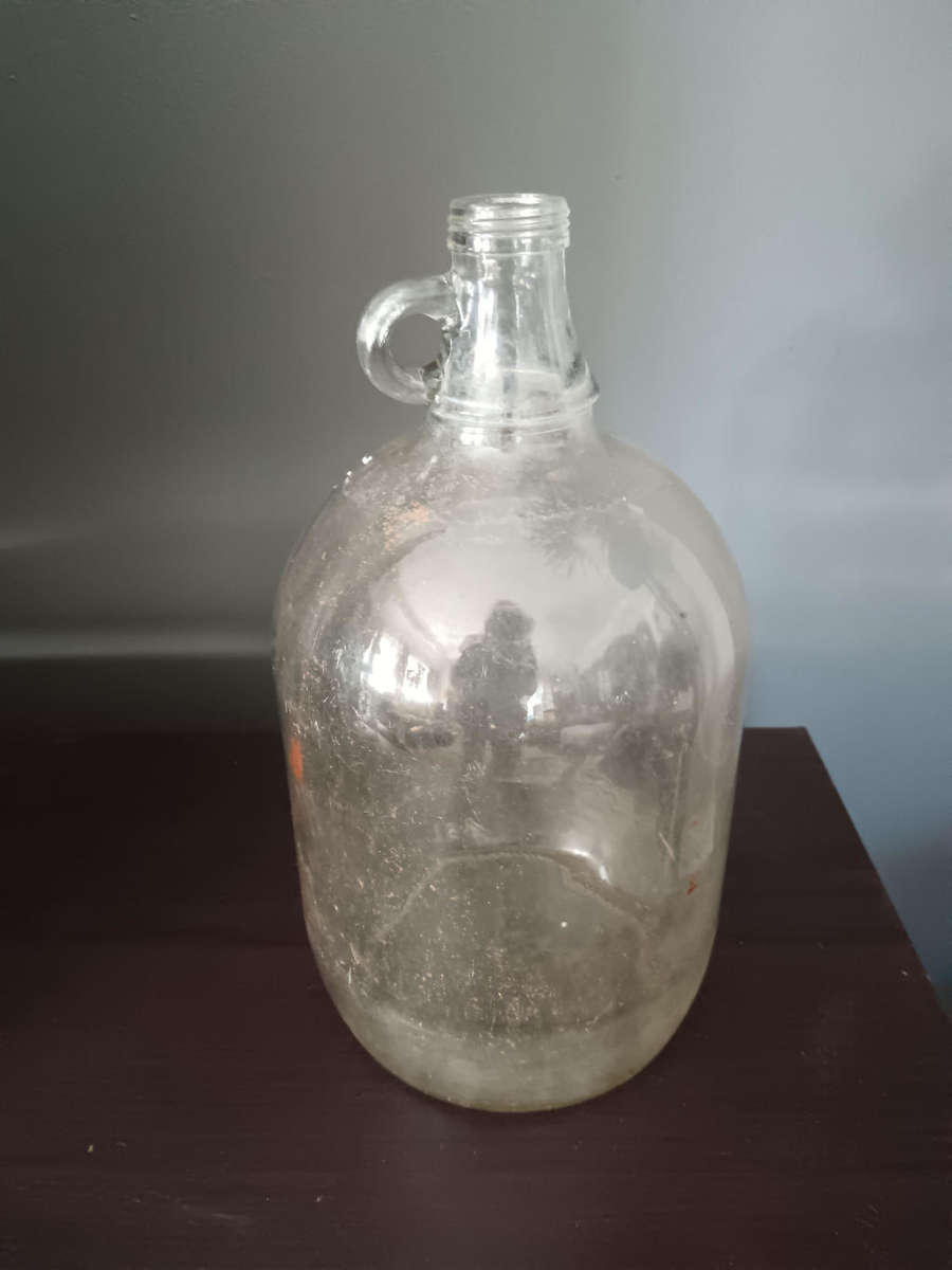 Clear Glass Jug Bottle