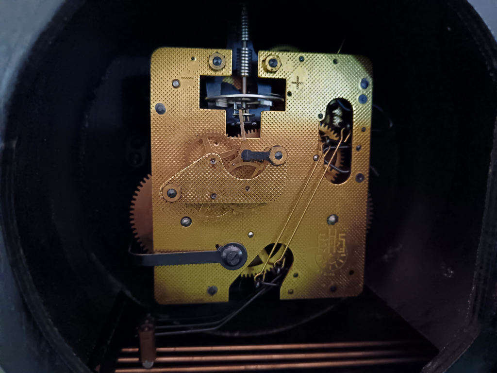 EHS German Movement Art Deco Vintage Mantle Clock Working with Key