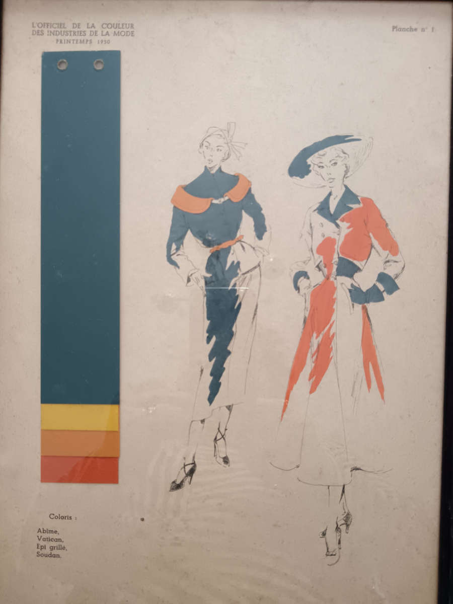 L`Officiel De La Couleur Framed Fashion Prints No 1