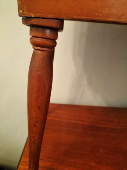 Vintage Concertina Drawer Sewing Box on Spindle Legs