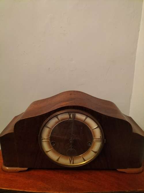 Wooden Mantle Clock - Untested
