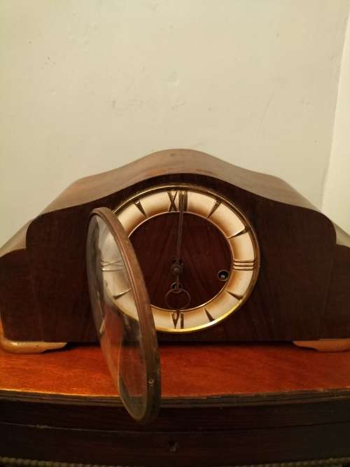 Wooden Mantle Clock - Untested