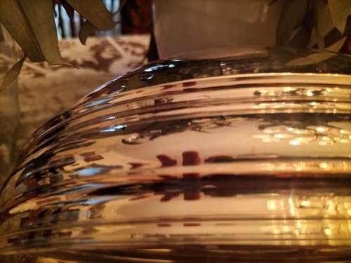 Sheffield Silver Plated Food Dome with Grape Design Handle C1900