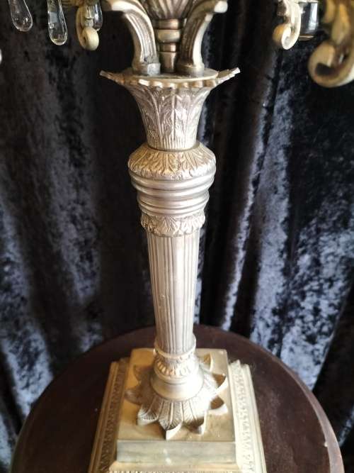 9 Arm Candelabra with Crystal Drops