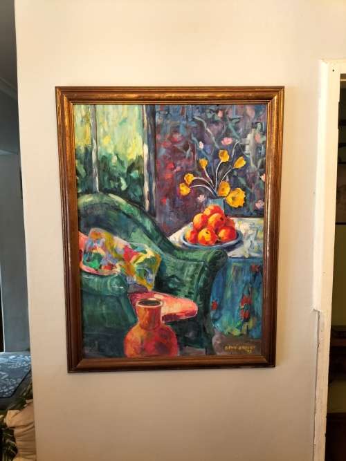 Framed SA Artist René Breedt Still life Painting