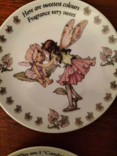 Set of 3 Flower Fairies Plate by Vicky Mary Barker
