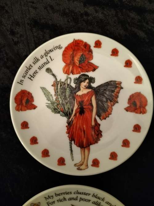 Set of 3 Flower Fairies Plate by Cicily Mary Barker