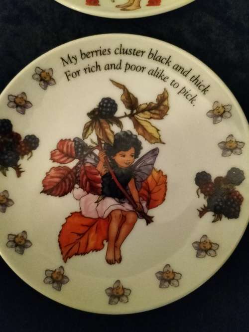Set of 3 Flower Fairies Plate by Cicily Mary Barker
