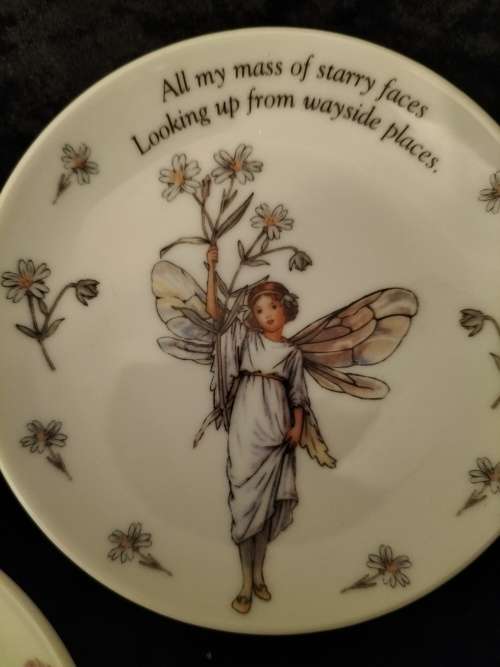 Set of 3 Flower Fairies Plate by t Cicily Mary Barker
