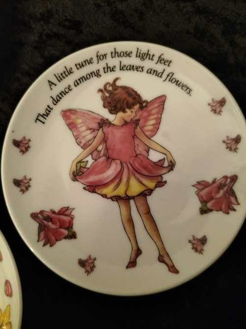 Set of 3 Flower Fairies Plate by Cicily Mary Barker