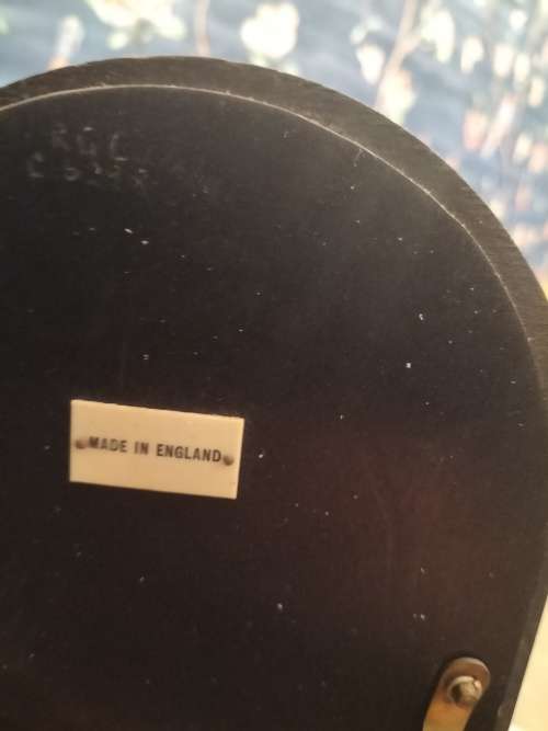 Art Deco Style Wooden Mantle.  Clock