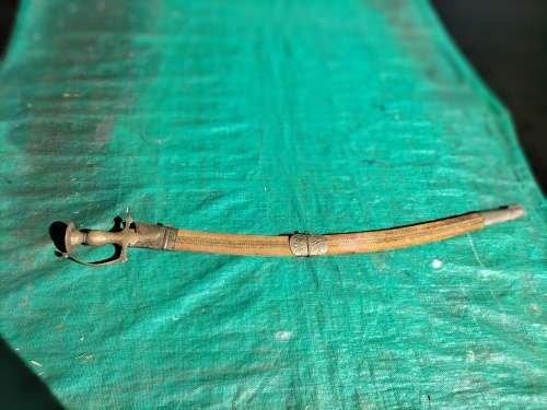 Antique Tulwar Sword with Scabbard South Indian/ Indo Persian Possibly 18/19 Centuary