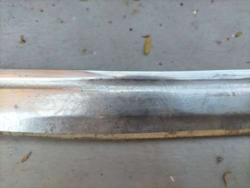 Antique Tulwar Sword with Scabbard South Indian/ Indo Persian Possibly 18/19 Centuary